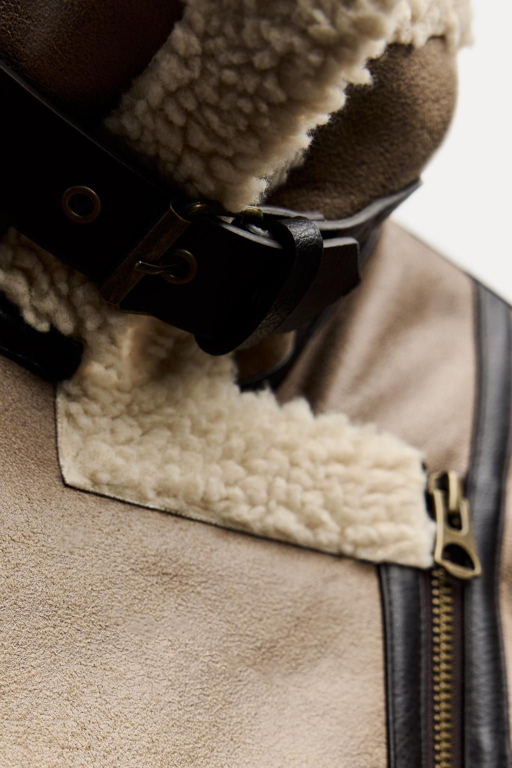 DOUBLE-FACED JACKET WITH TABS - Zara фото 8