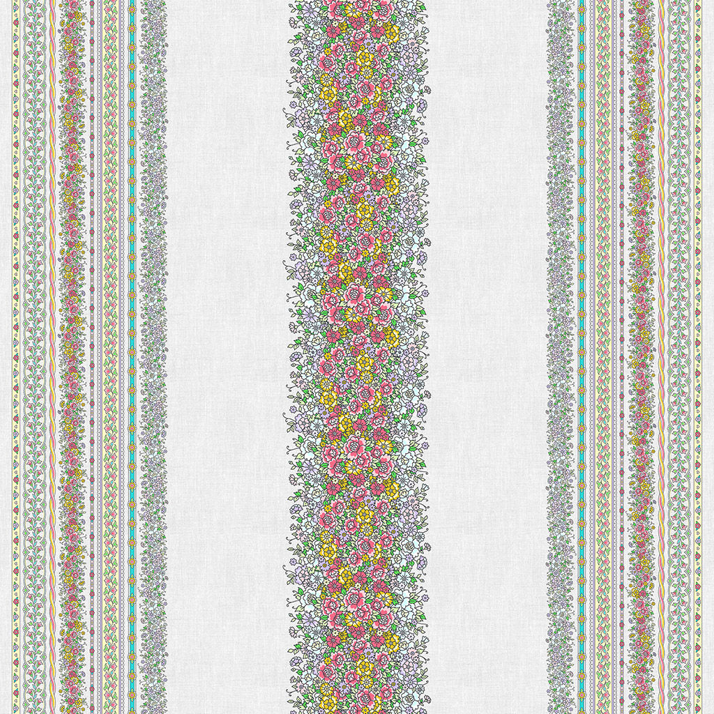 Цветочные узоры Скатерть 220х145см, длина стола до 180см, на 8-10 персон, хлопок Премиум 186г/м2, Домашняя мода (Россия)  фото 3