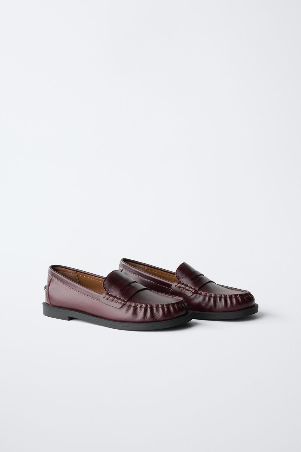 LEATHER LOAFERS - Zara фото 3