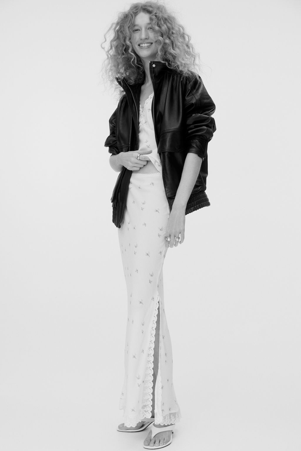 Falda de viscosa con detalles de encaje - H&m фото 4