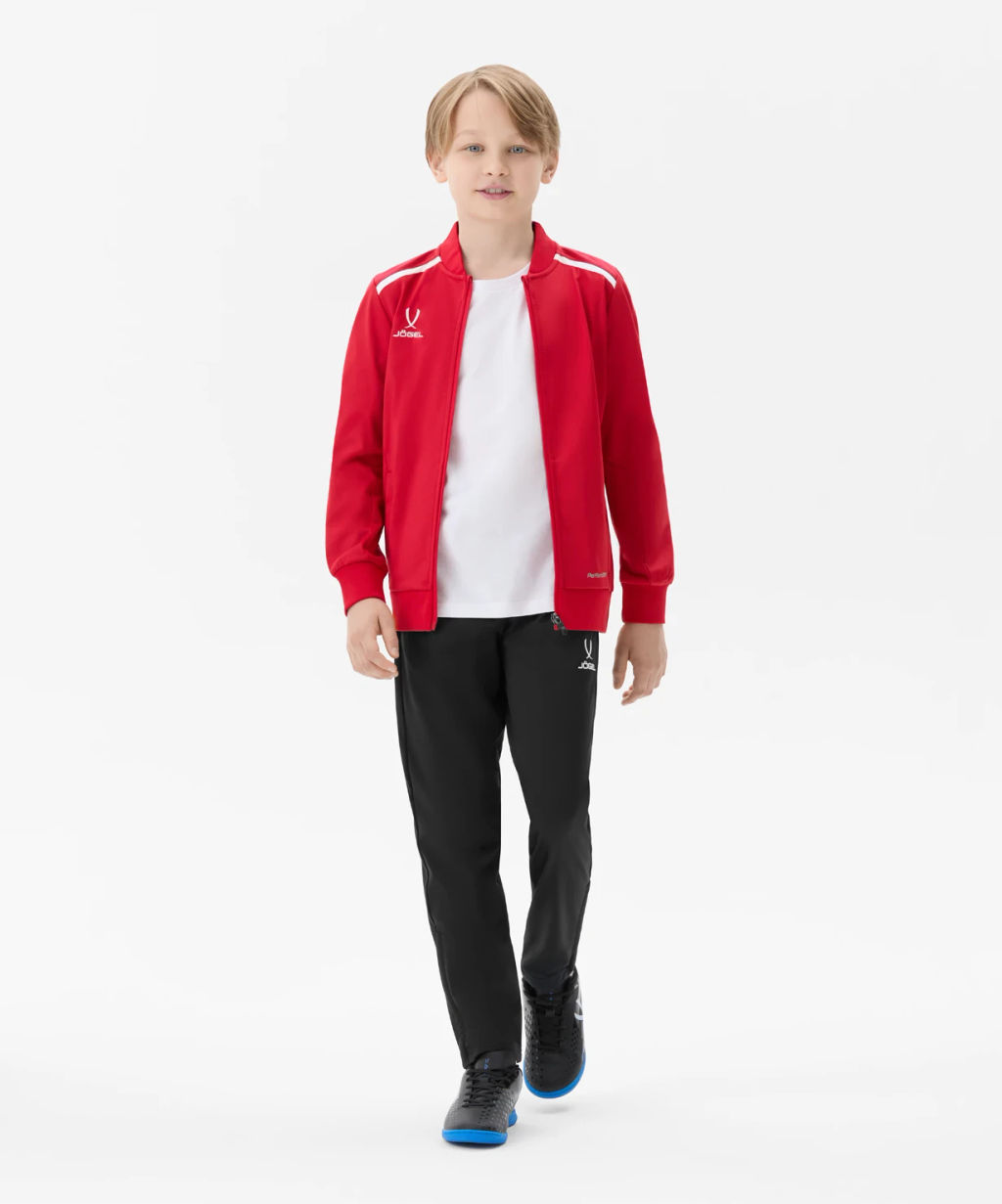 Олимпийка JOGEL DIVISION PerFormDRY Pre-match Knit Jacket, красный, детский  фото 7