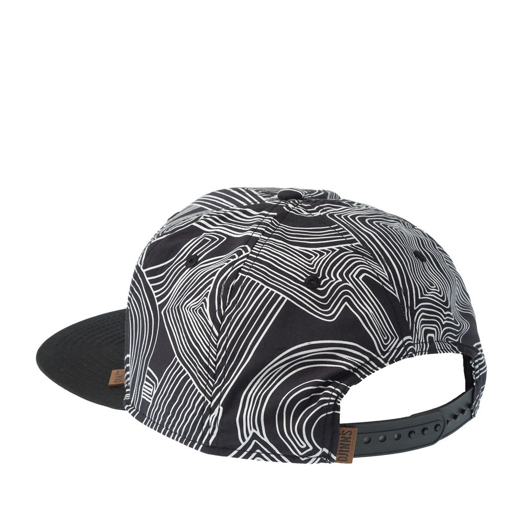 Бейсболка DJINNS арт. 6P SB MA Pattern (черный / белый)  фото 3