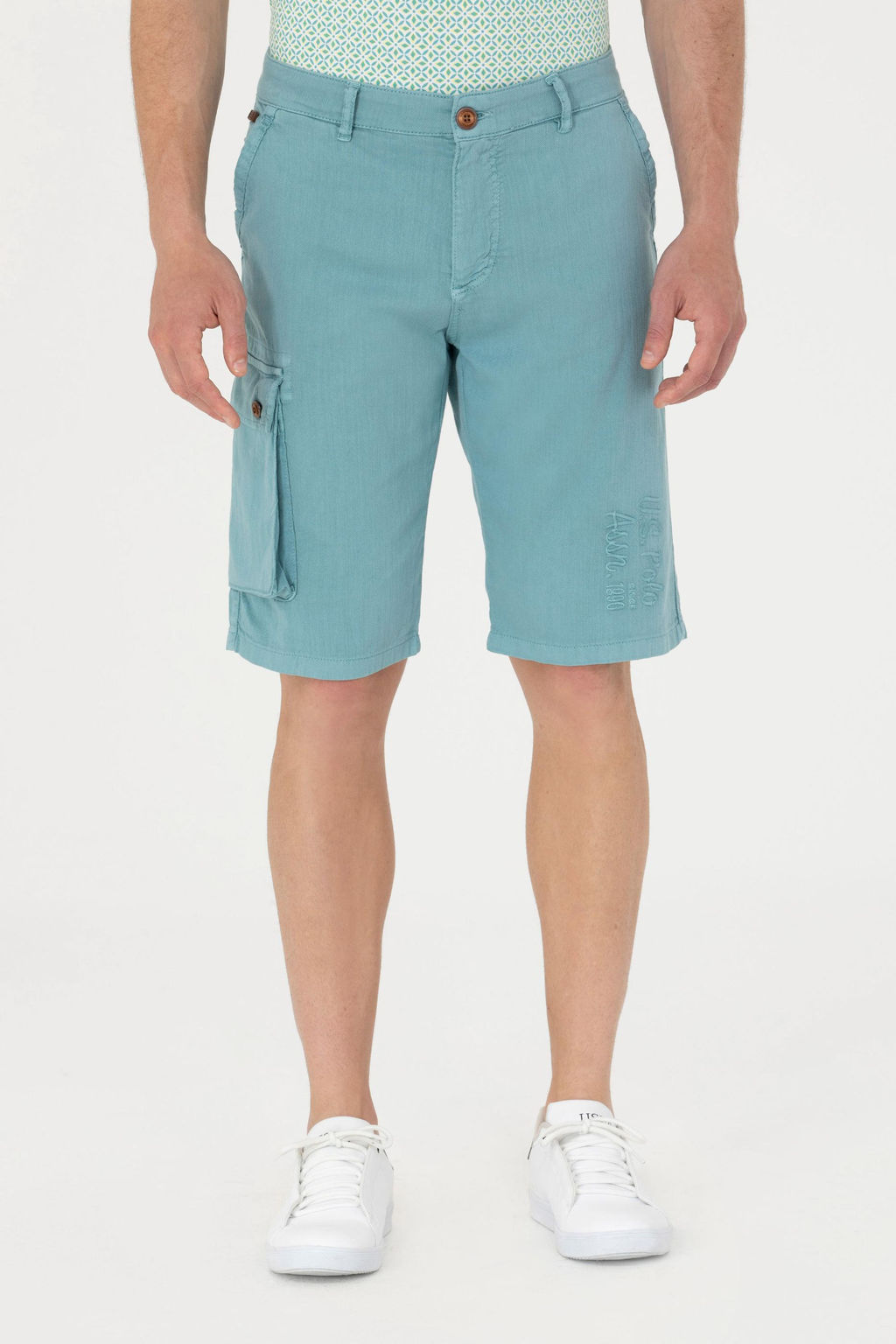 U. S. Polo Assn Мужские мятные тканые шорты - U.s. polo assn фото 2