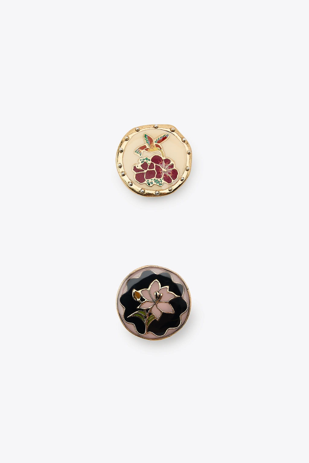 2-PACK OF RINGS WITH RESIN PIECE