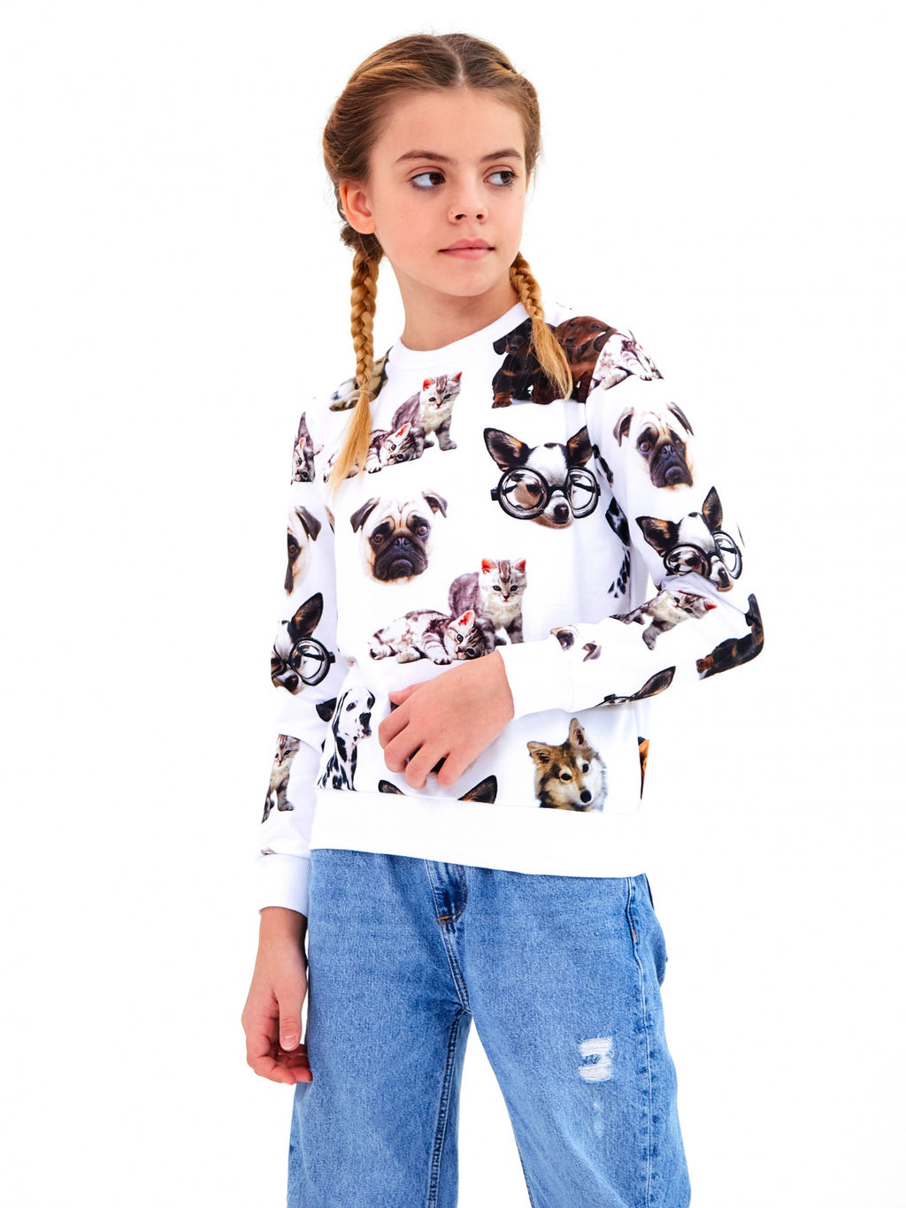 Свитшот "Перси-Клайд",белый