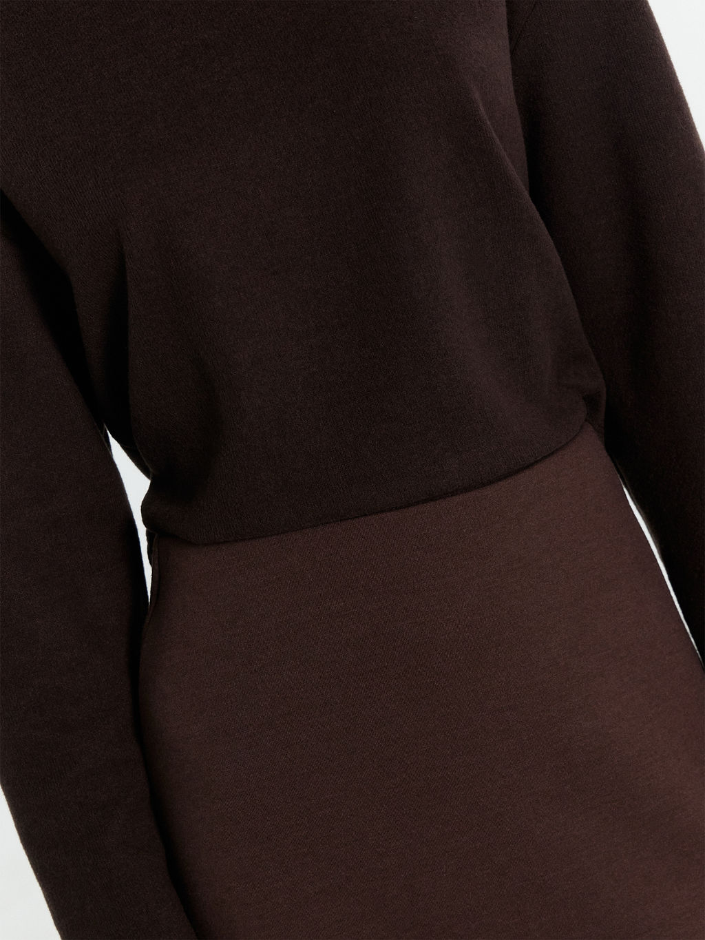 Юбка женская миди Mark Formelle 152802 из хлопка с полиэстером пепельно-коричневый  фото 7