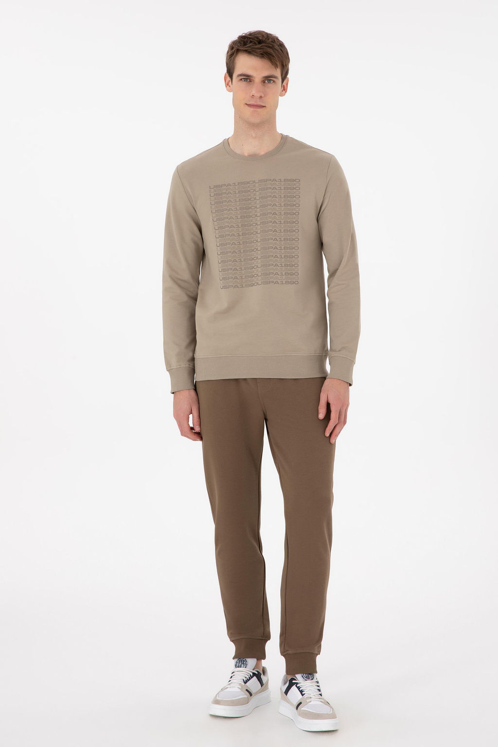 Мужской свитшот светло-хаки Неожиданная скидка в корзине