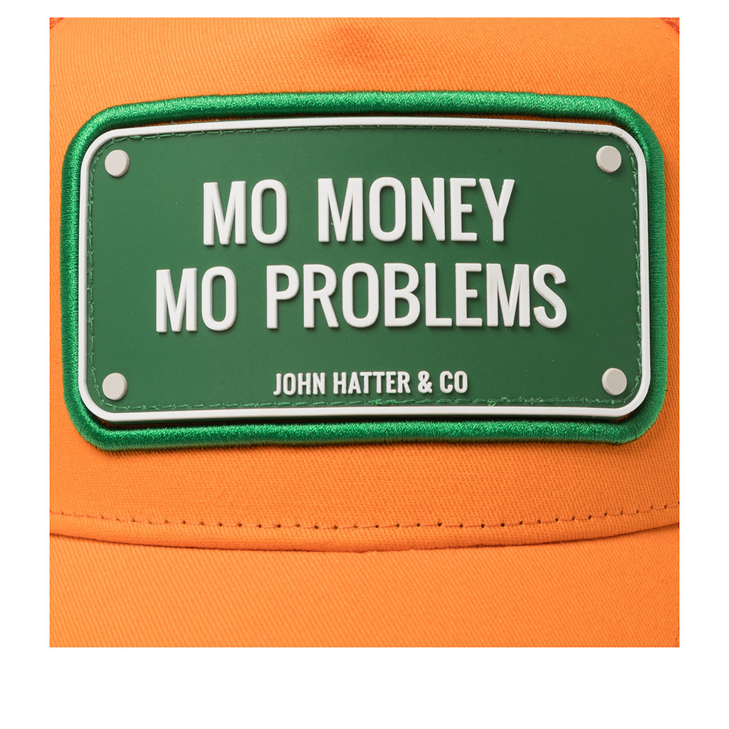 Бейсболка JOHN HATTER арт. R-1088-U00 Mo Money Mo Problems (оранжевый)  фото 4