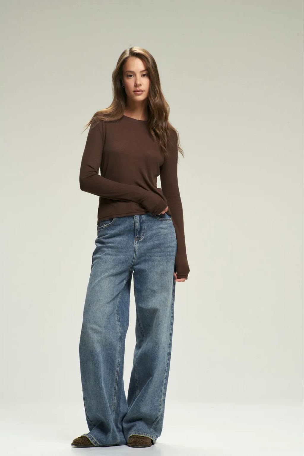 Лонгслив BASIC Brown - Erist store фото 2