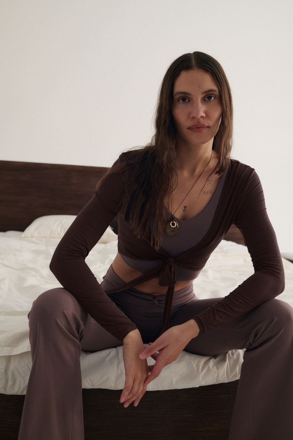 Top de yoga de manga larga con dise?o cropped - H&m фото 10