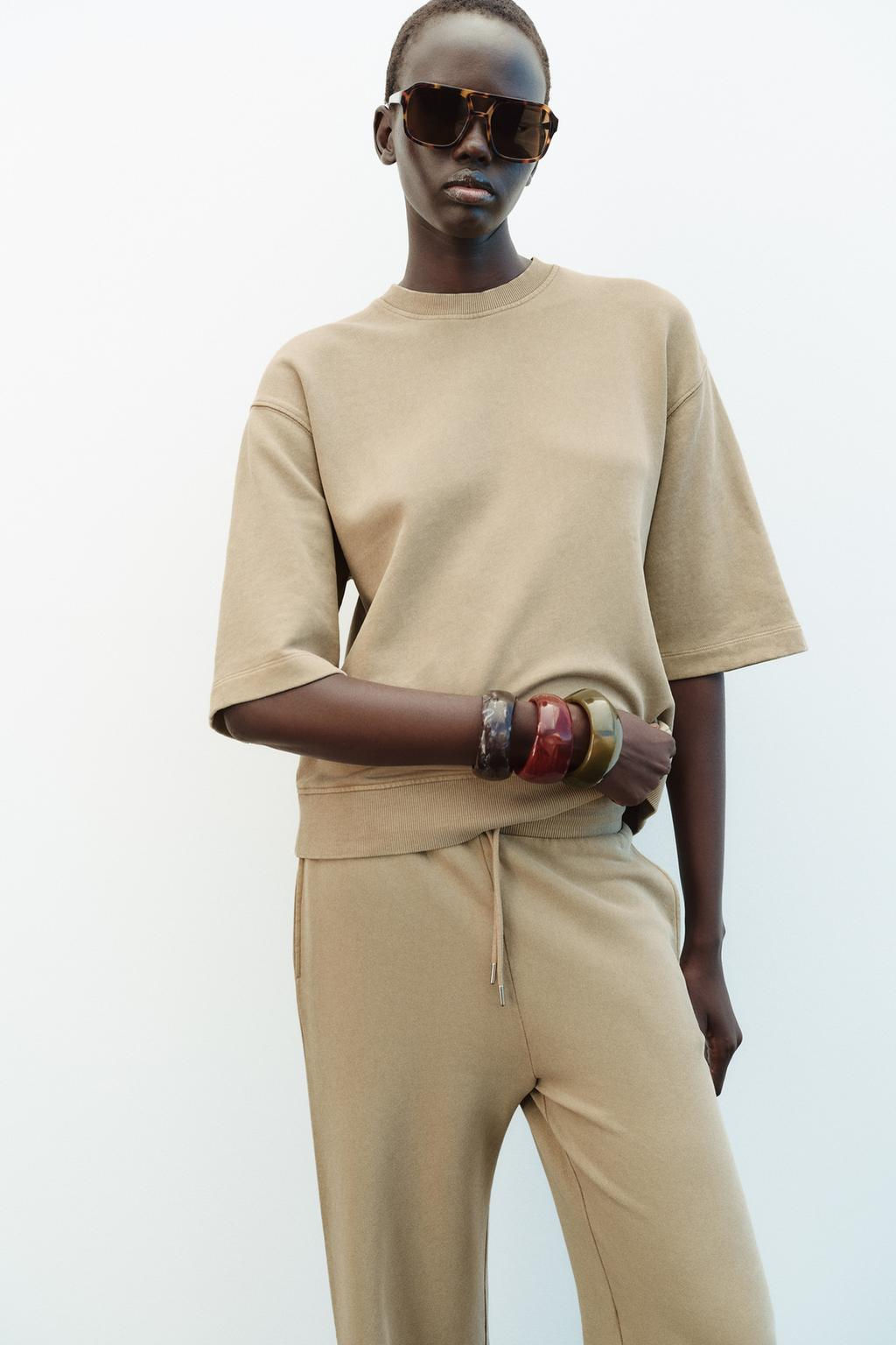 FADED-EFFECT OVERSIZE SWEATSHIRT - Zara фото 9