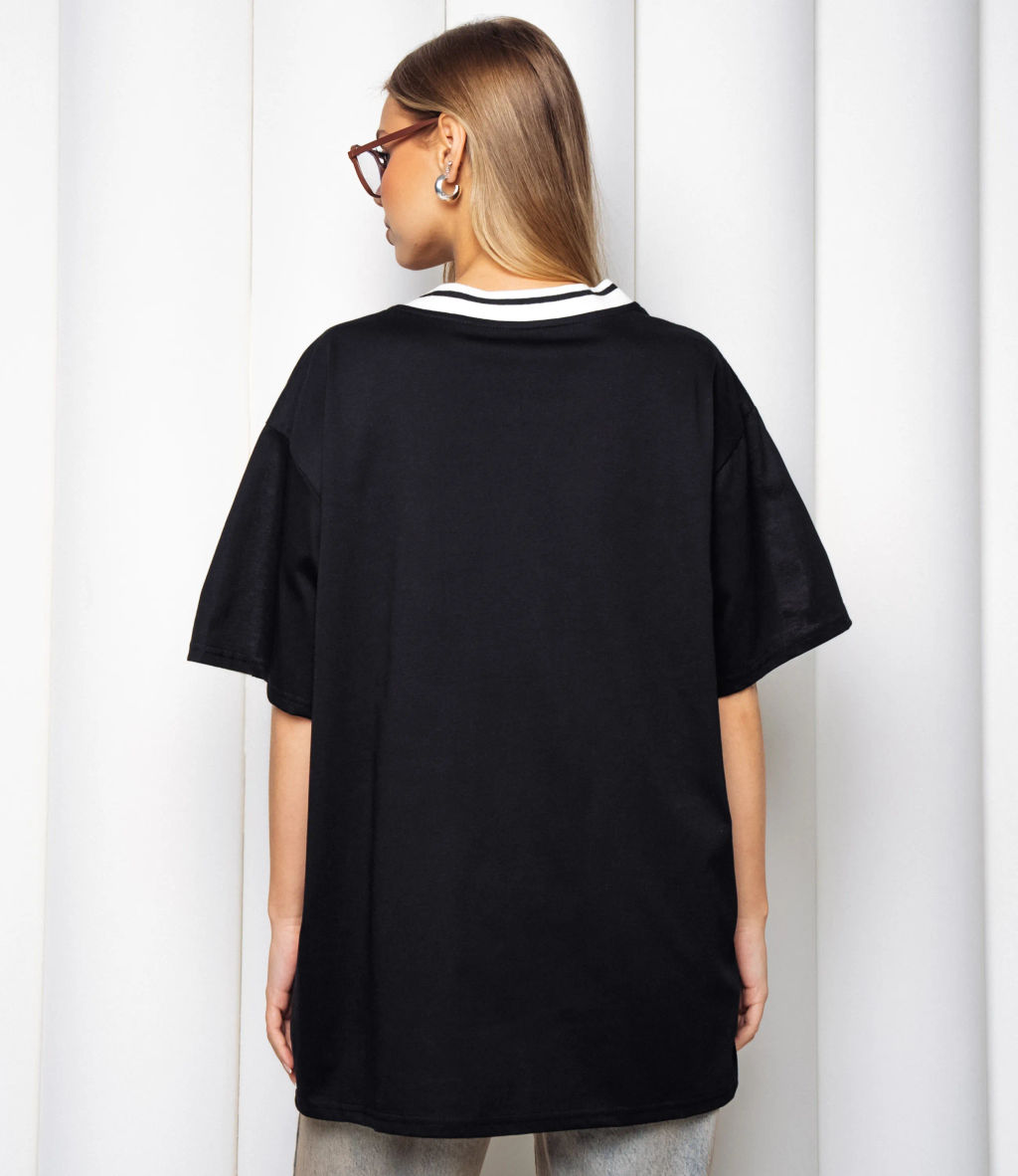 Футболка #КТ1715, чёрный - Dommod фото 3