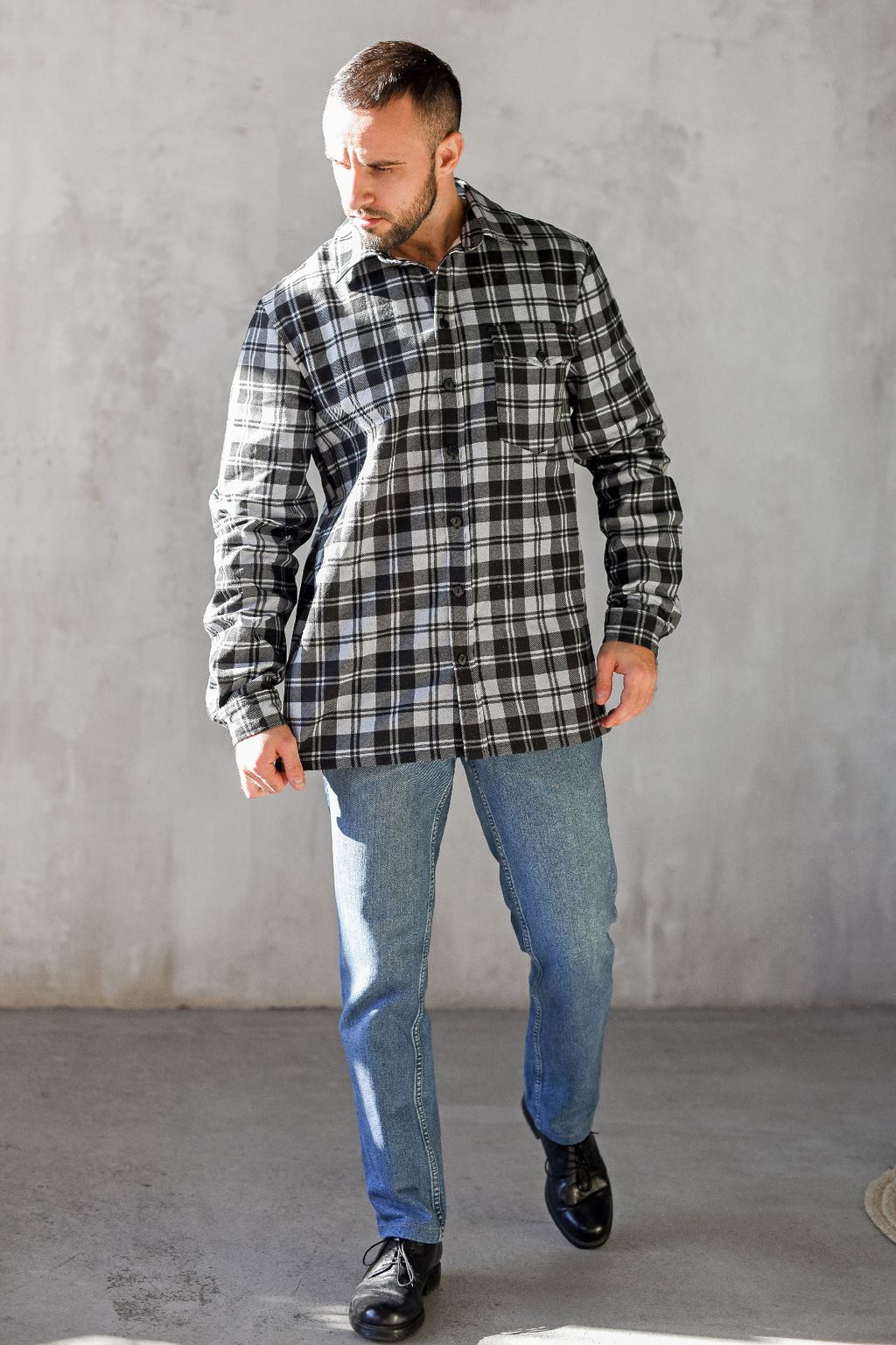 Сорочка рубашка Фланель 100% хлопок - Оптима фото 3