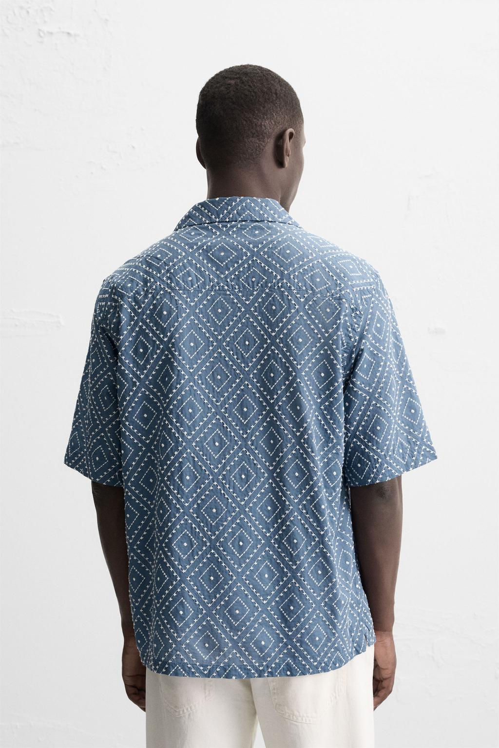 CONTRAST EMBROIDERY SHIRT - Zara фото 4