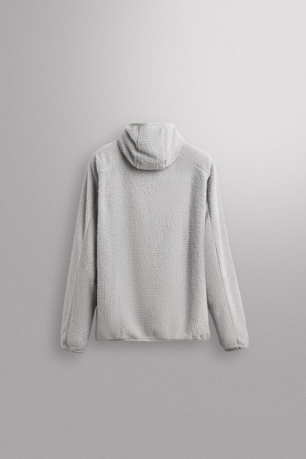 SUDADERA POLAR TEXTURA CAPUCHA / Blanco roto - Zara фото 9