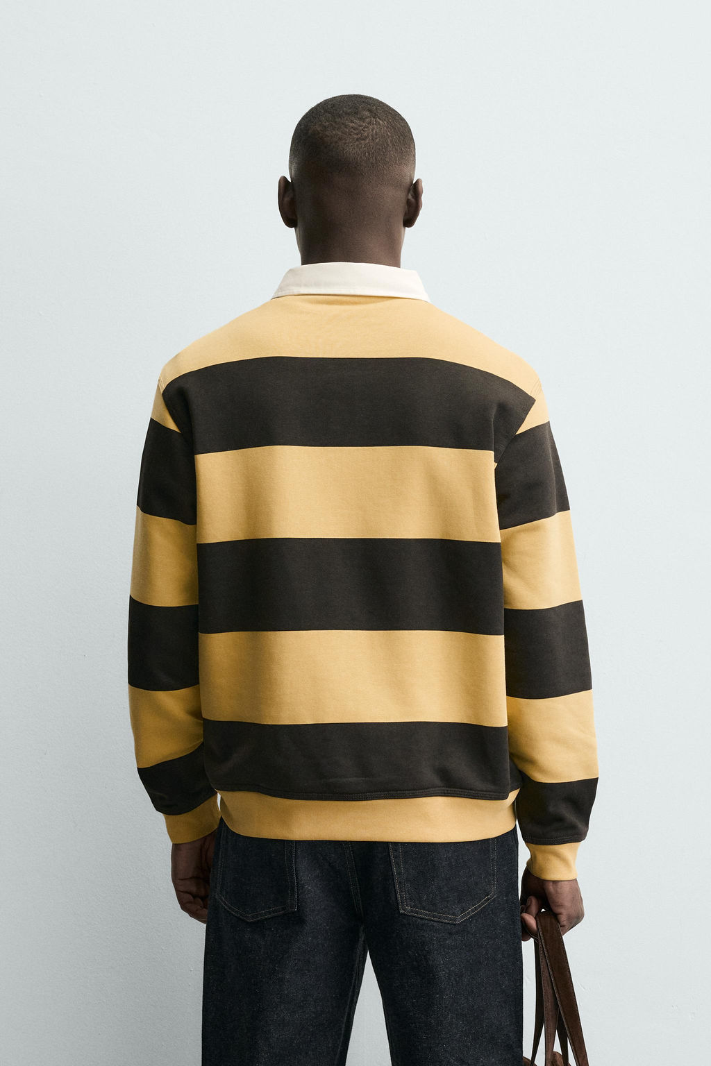 RUGBY SHIRT WITH CONTRAST COLLAR - Zara фото 3