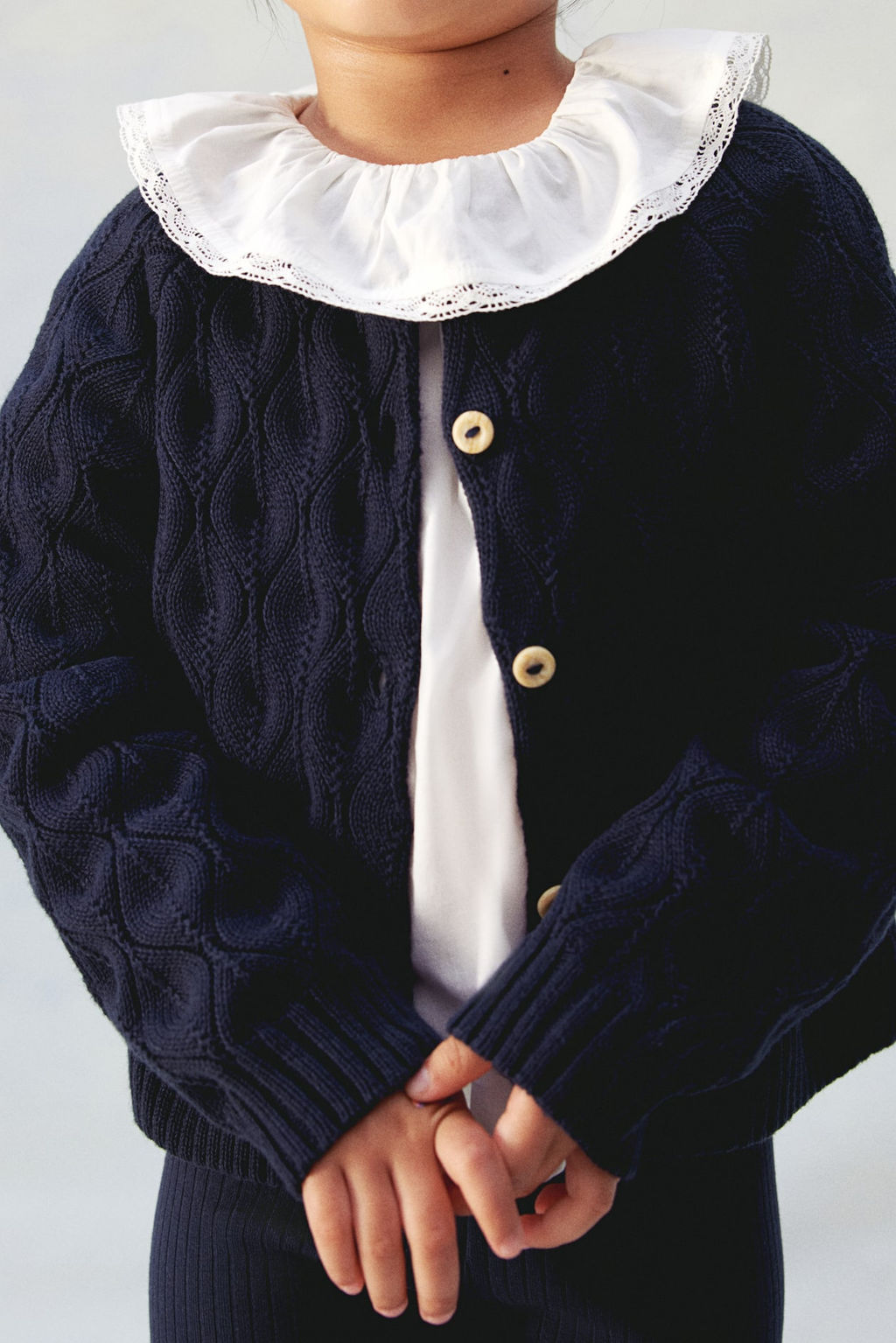 Cardigan de algodon en punto con diseno - H&m фото 2