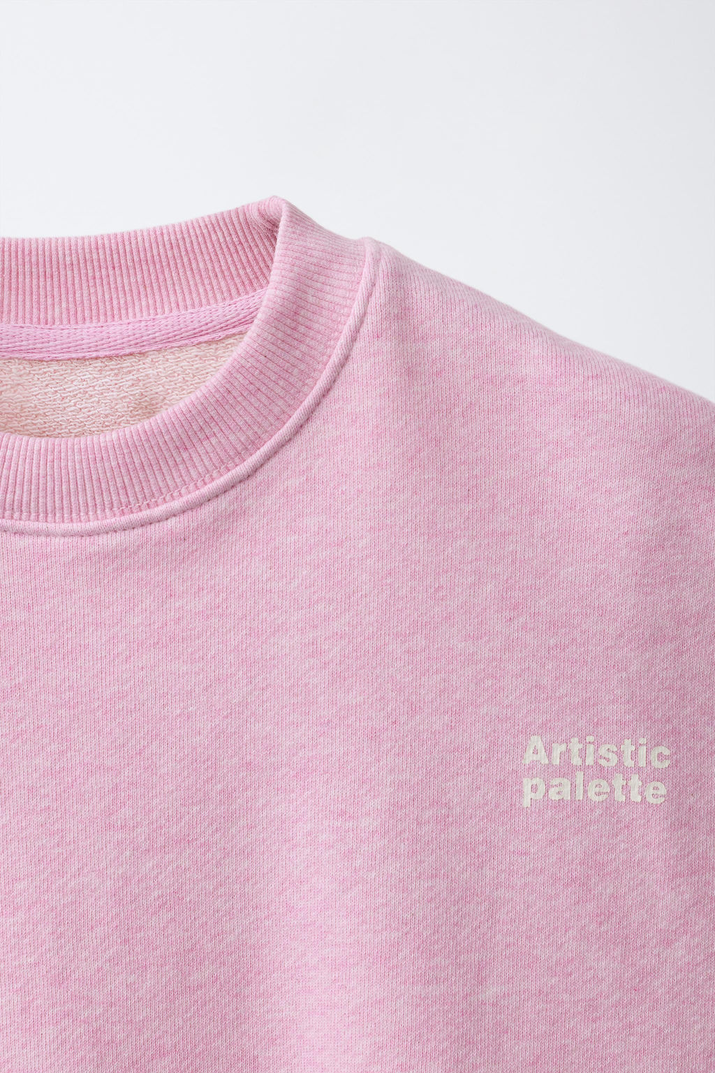 CONJUNTO SUDADERA Y BERMUDA TEXTO / Rosa vigor? - Zara фото 7