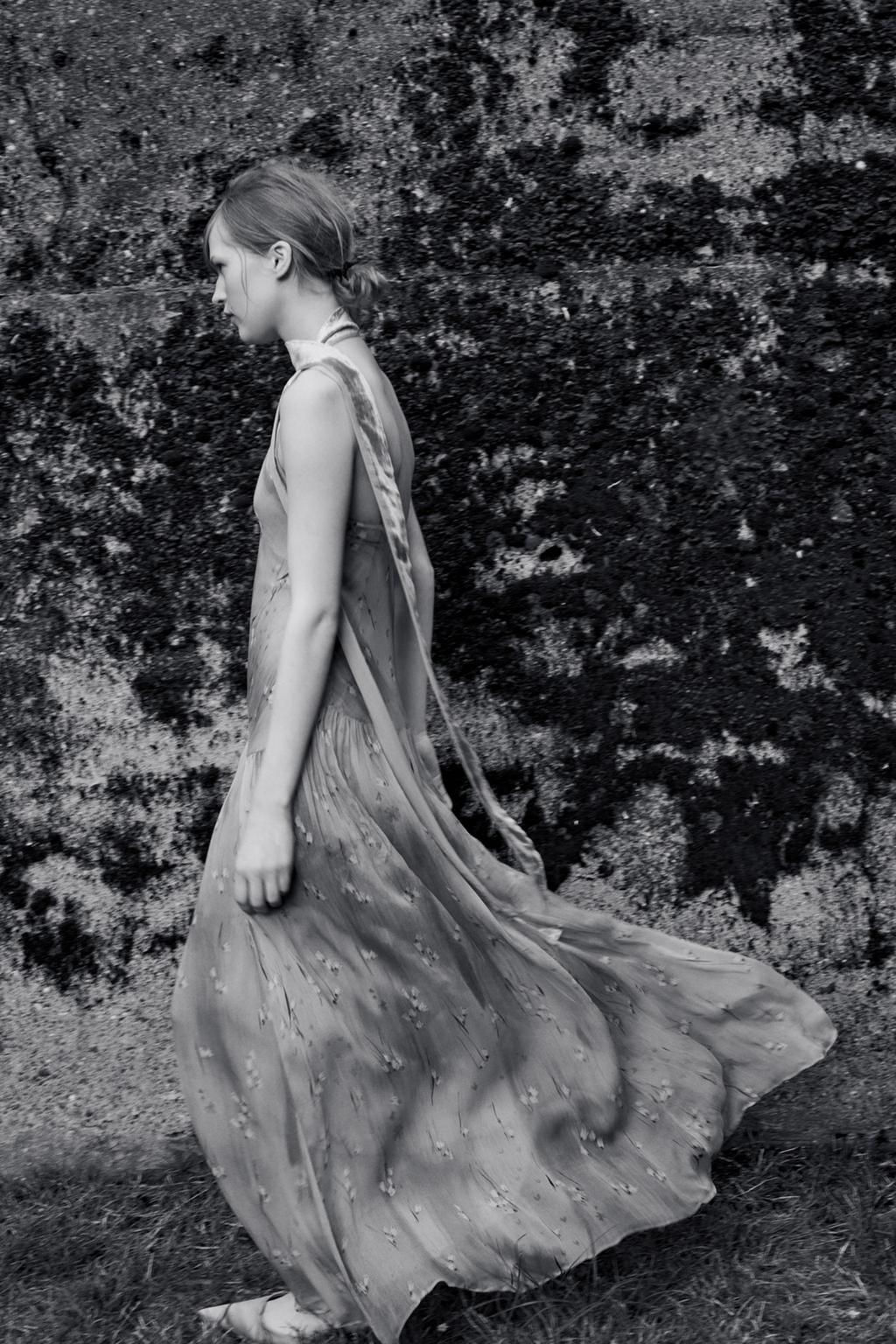 LONG DRESS WITH FLORAL PRINT - Zara фото 7