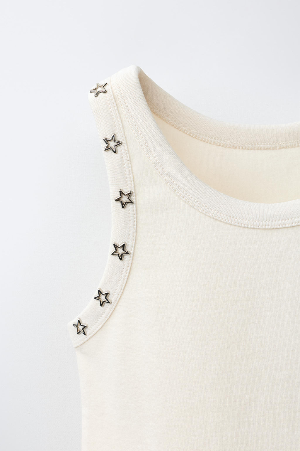 TOP TACHAS / Beige - Zara фото 4