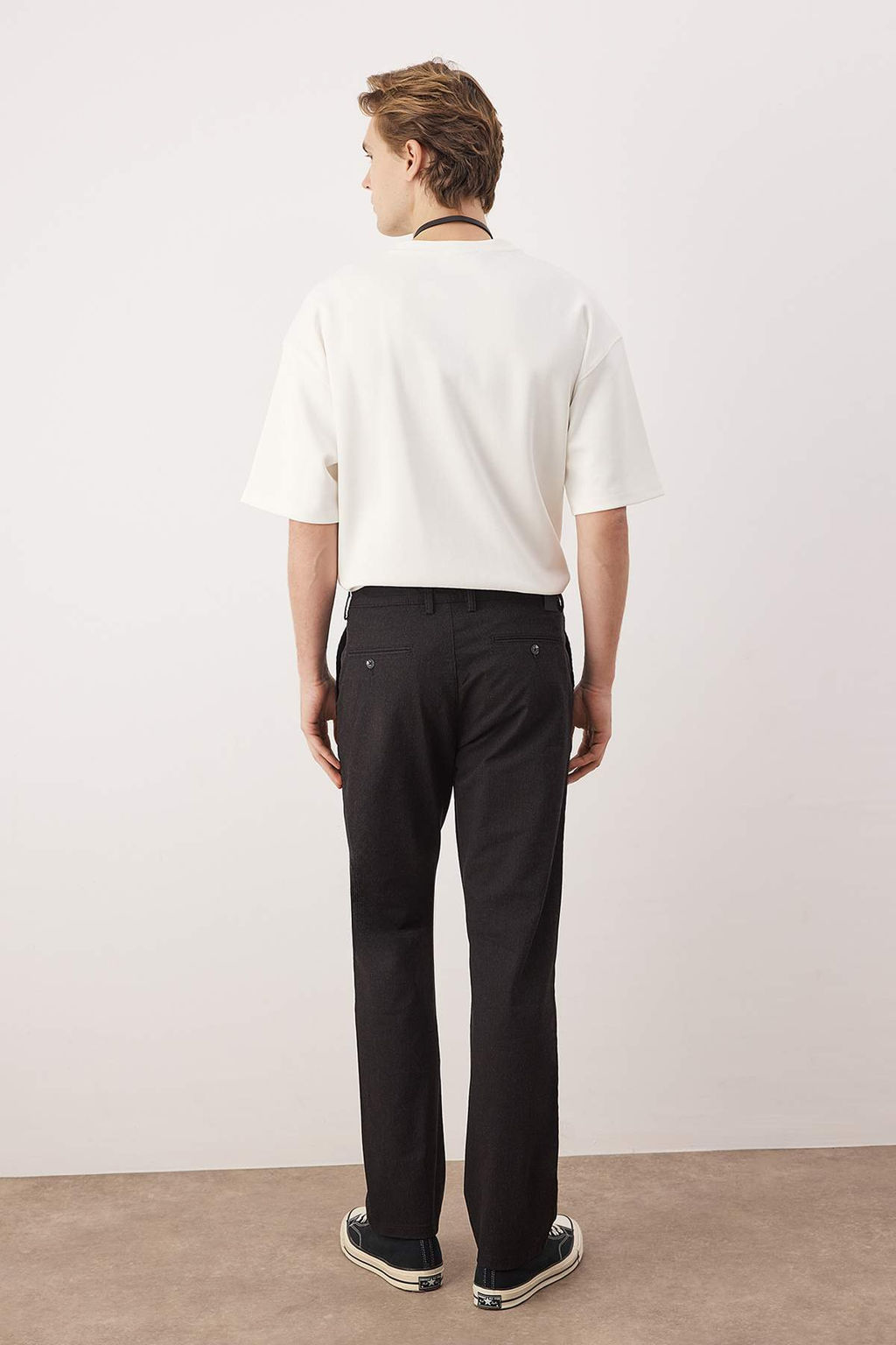 Siyah Erkek Dokuma Kumas Pantolon TMNAW26PL00032 - Trendyolmilla фото 29