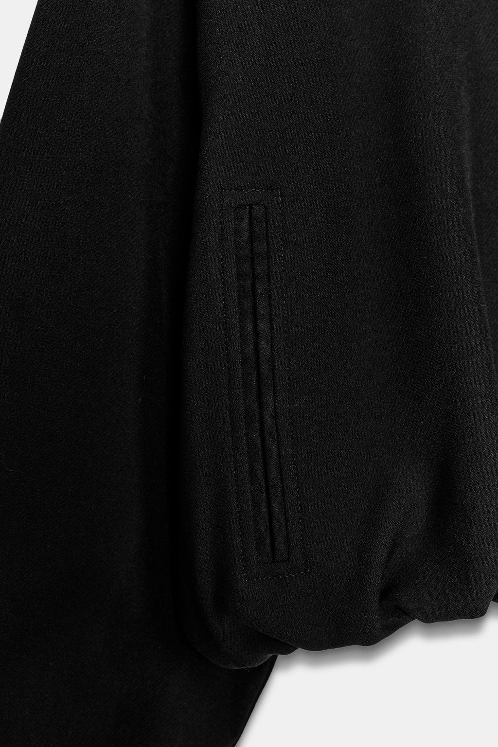 CHAQUETA GLOBO CREMALLERA / Negro - Zara фото 10