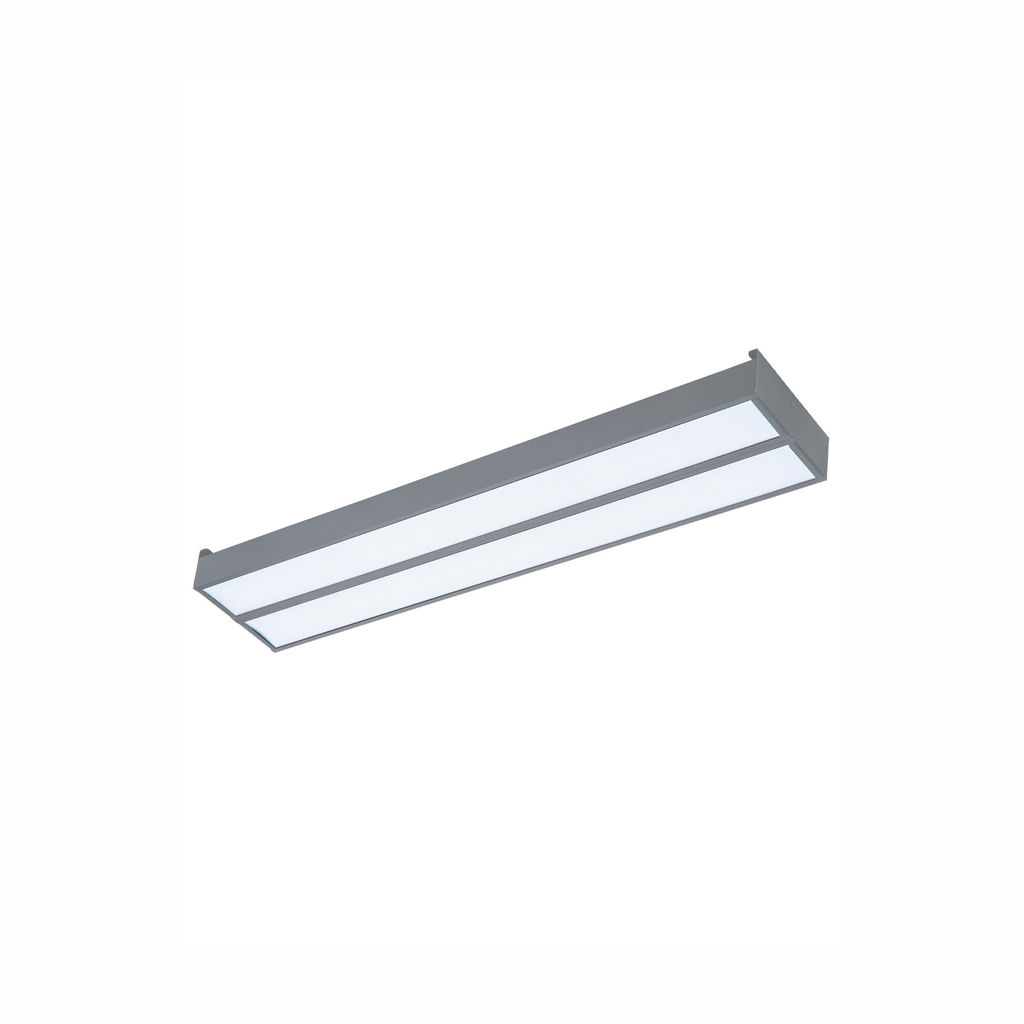 ULO-K15A 2x20W/4000K/L50 IP44 LIGHT GREY Светильник линейный светодиодный подвесной. Белый свет (4000К). Алюминий. Цвет светло-серый. TM Uniel
