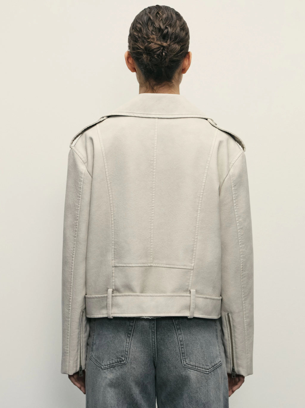 Куртка-косуха из искусственной кожи / Zarina  фото 5