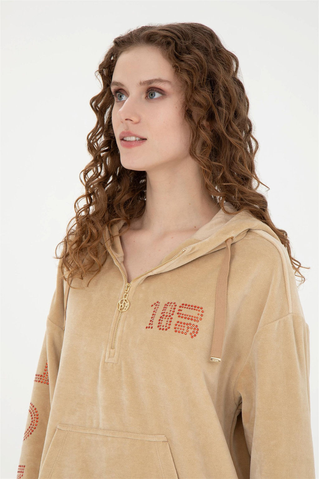 Женский свитшот песочного цвета - U.s. polo assn фото 2