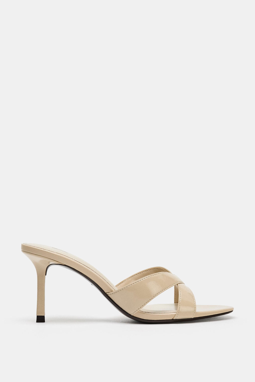 SANDALIA MULE PIEL / Beige