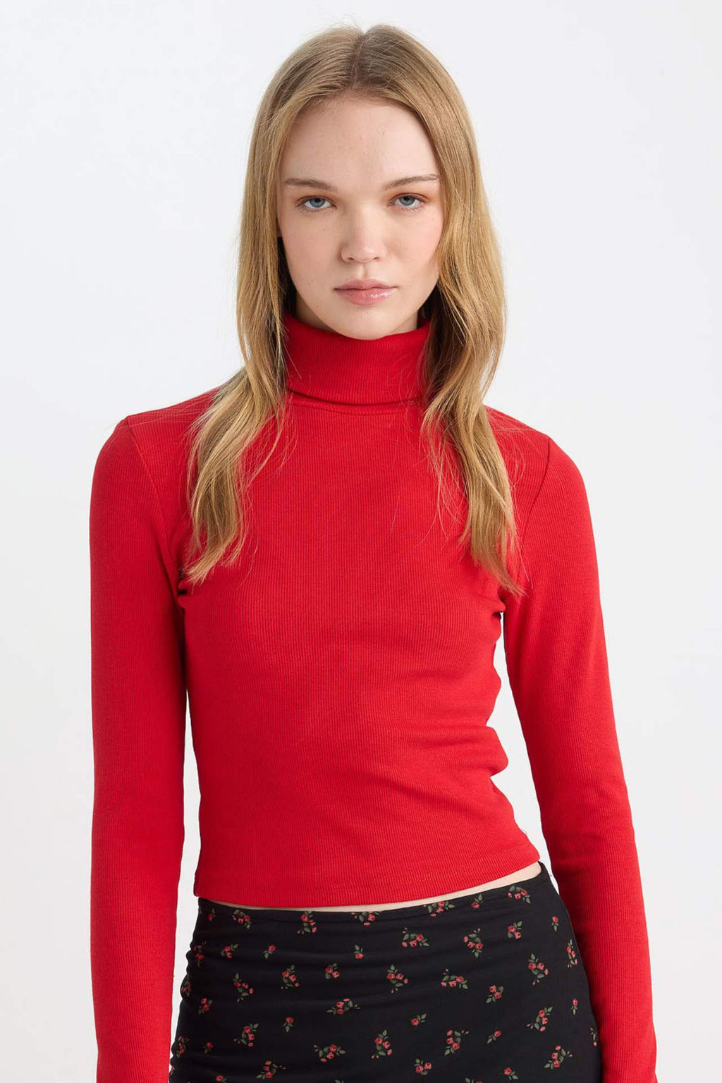 Coool Fitted Bal?kc? Yaka Fitilli Kaskorse Basic Duz Uzun Kollu Tisort - Defacto фото 4