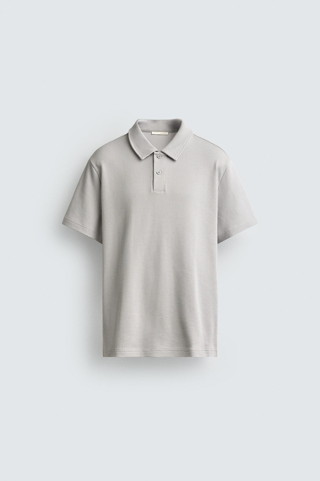 POLO ESTRUCTURA WAFFLE / Gris perla - Zara фото 8