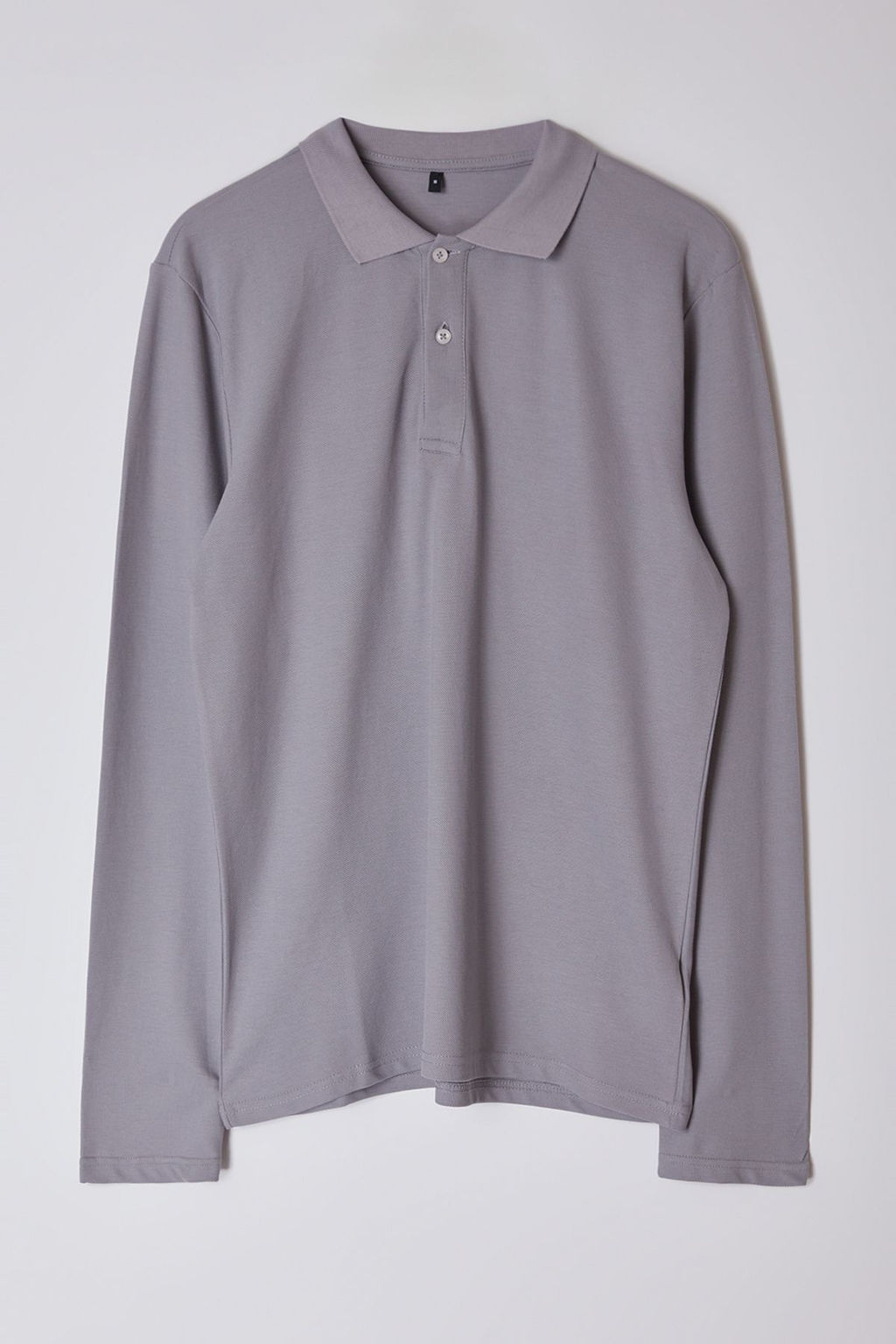 TRENDYOL MAN Beyaz %100 Pamuk Slim/Dar Kesim Uzun Kol Basic Polo Yaka T-shirt TMNAW25PO00000 - Trendyolmilla фото 2