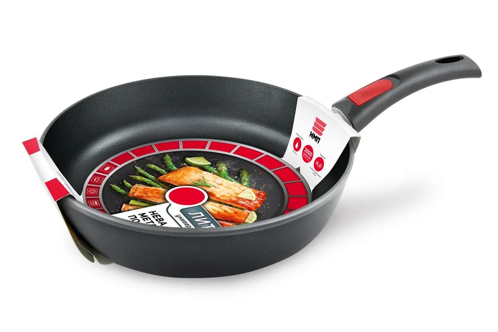 Сковорода литая Универсальная со съемной ручкой, 24 см - Нева металл посуда фото 3