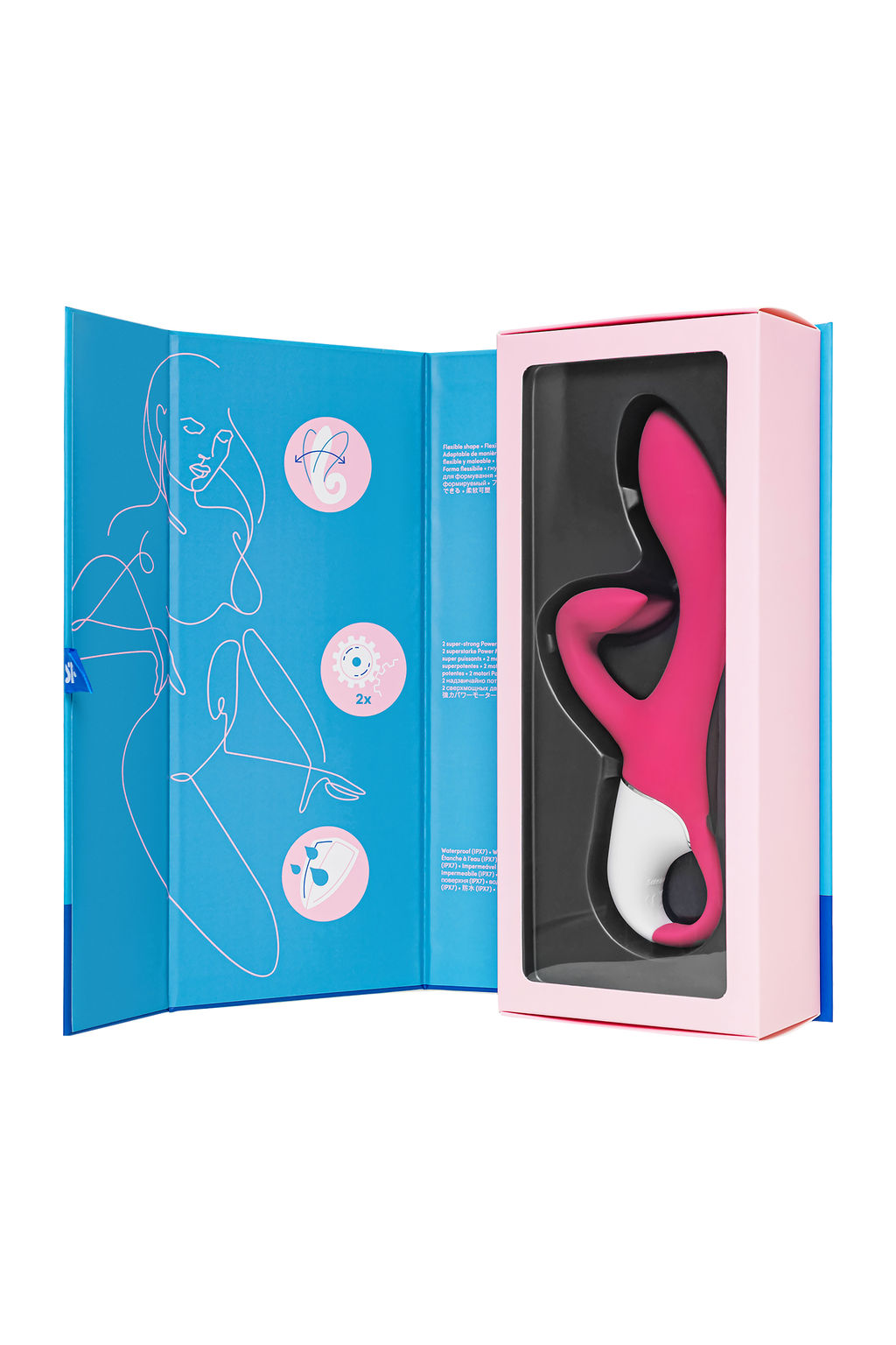 Нереалистичный вибратор Satisfyer Embrace me, силикон, красный  фото 10