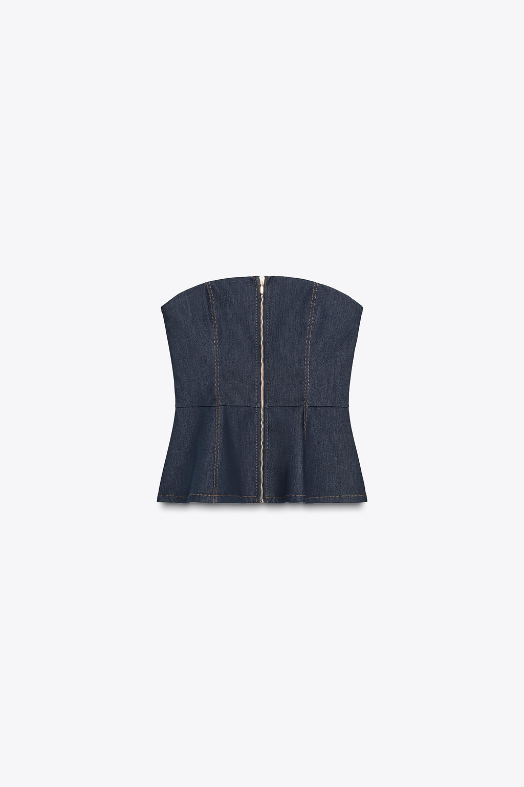 DENIM BUSTIER TOP Z1975 - Zara фото 6