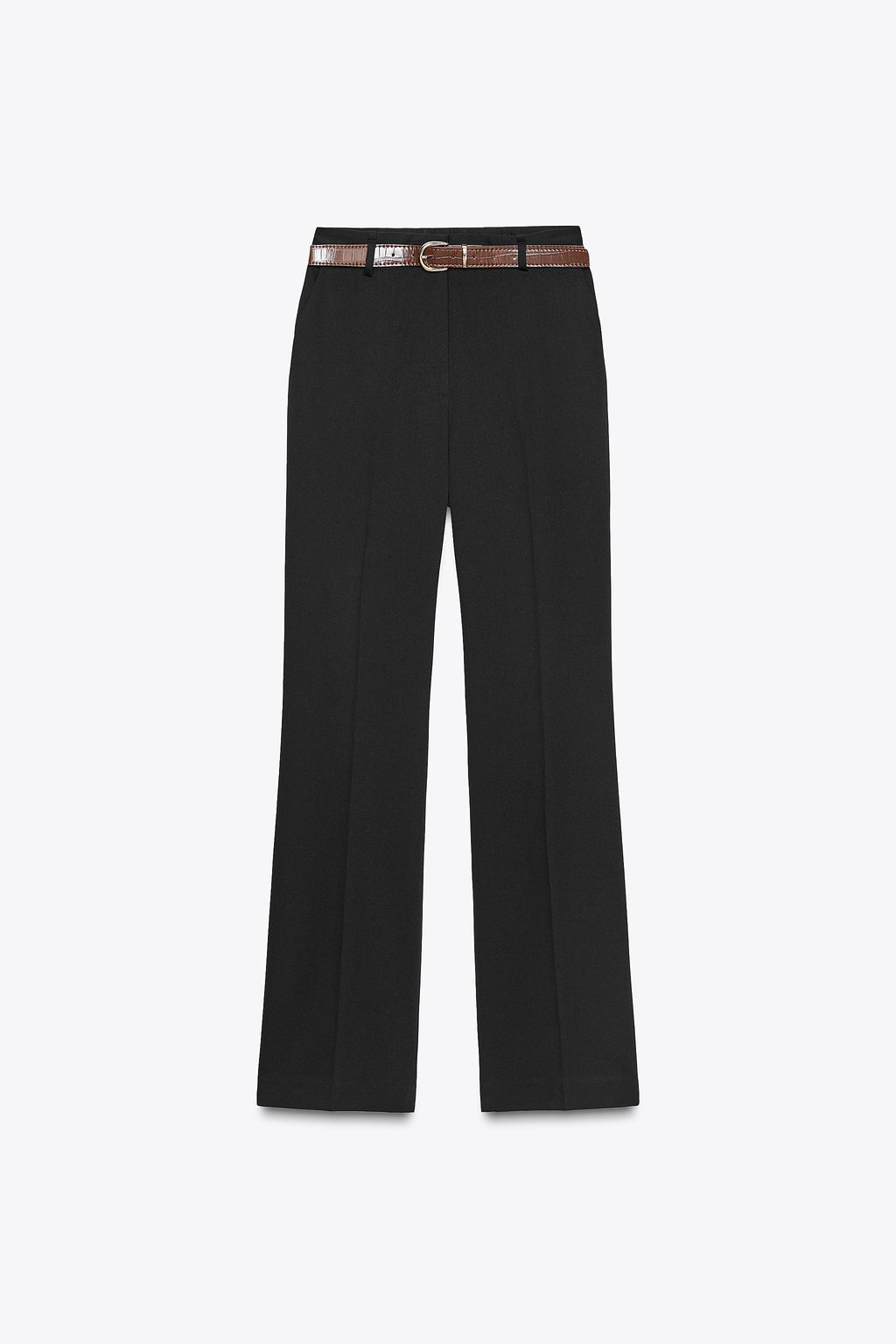 STRAIGHT-LEG TROUSERS WITH BELT