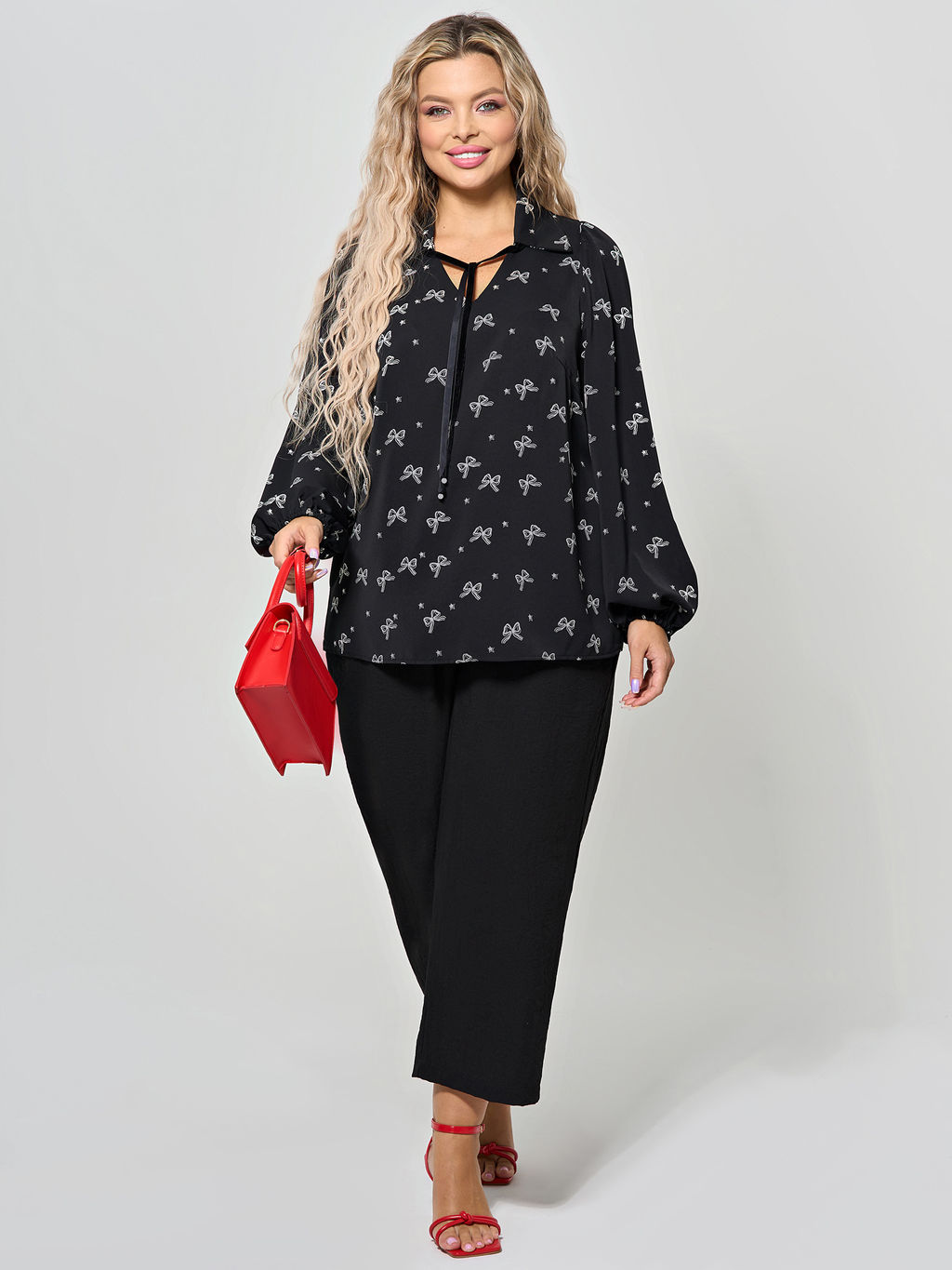 Блузка 0059-27п кремово-белый - Dora фото 43