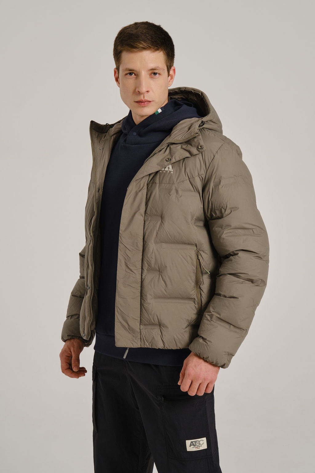 Пуховик короткий Хаки OUTDOOR Down Jacket - Anta фото 5