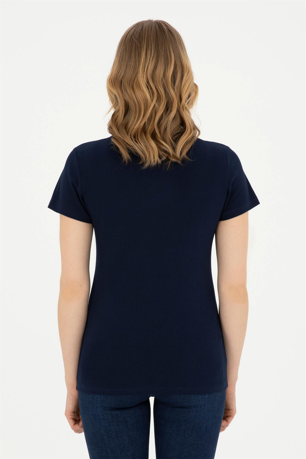 Женская темно-синяя футболка - U.s. polo assn фото 5