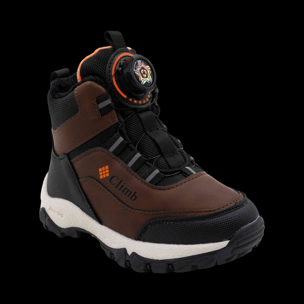 Кроссовки зимние на меху В7731-8 коричневые