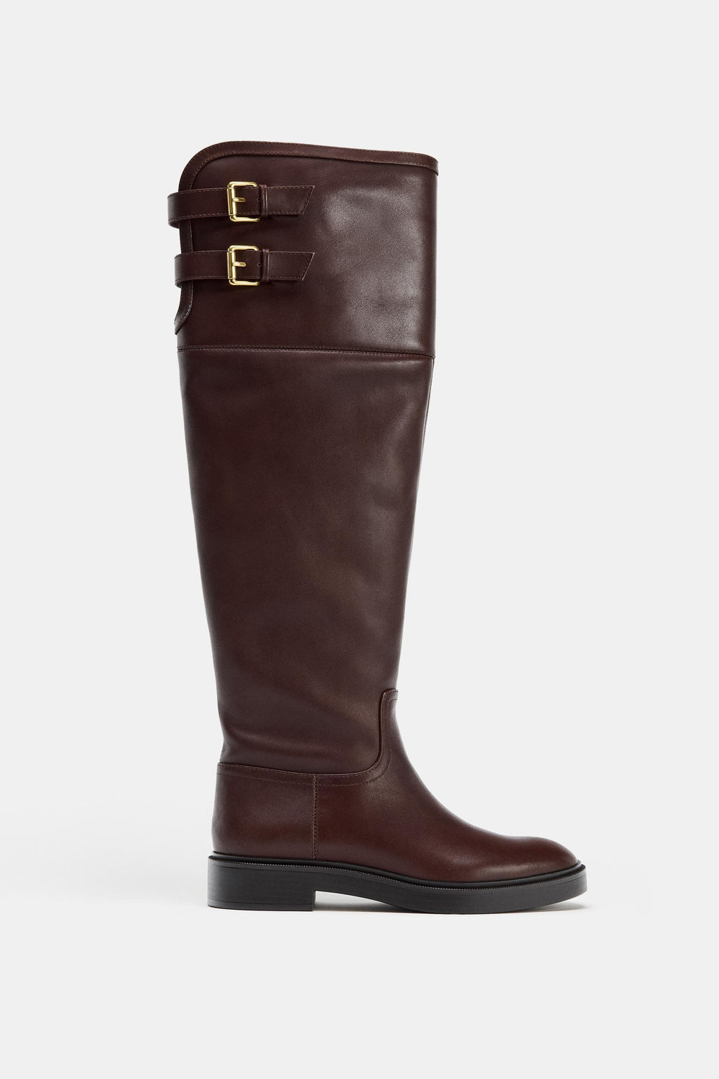 LEATHER BOOTS WITH INTERIOR LINING - Zara фото 6