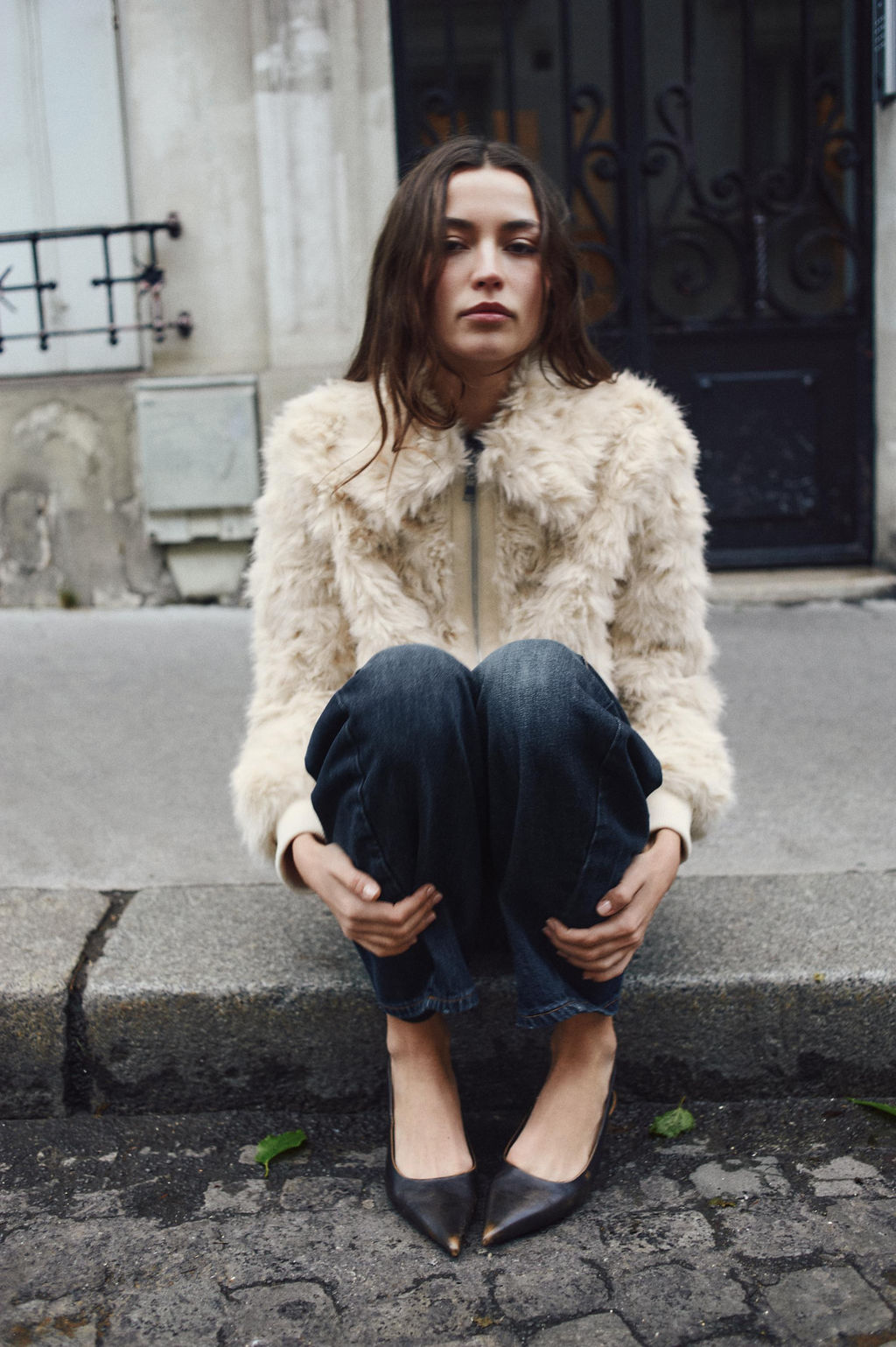 FAUX FUR BOMBER JACKET - Zara фото 4