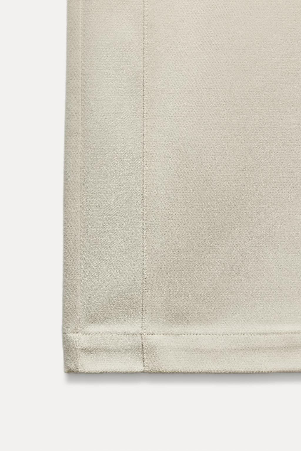 TEXTURED WIDE-LEG TROUSERS - Zara фото 17