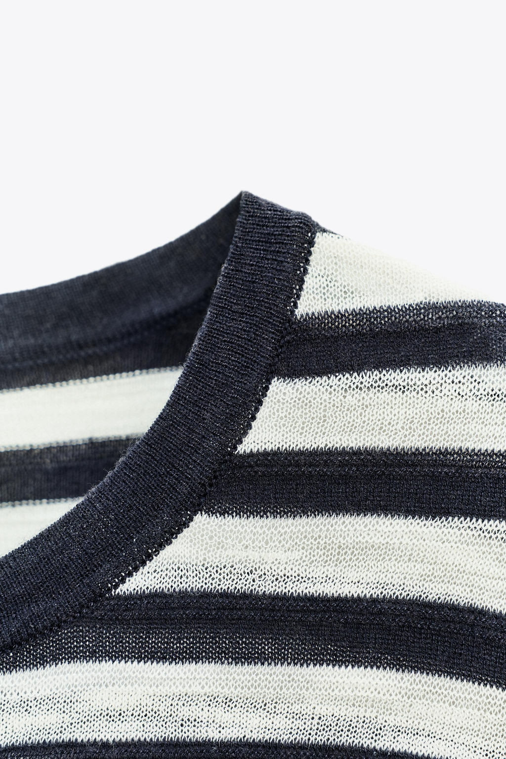 STRIPED KNIT SHORT SLEEVE TOP - Zara фото 6