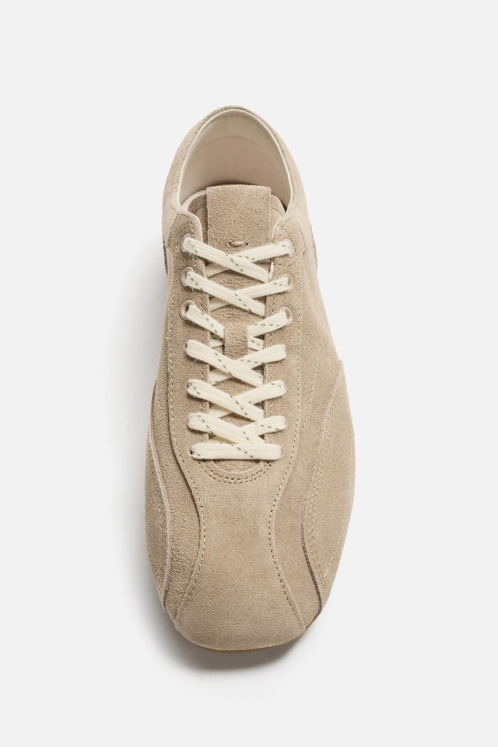 ULTRA-THIN SOLE LEATHER TRAINERS - Zara фото 5