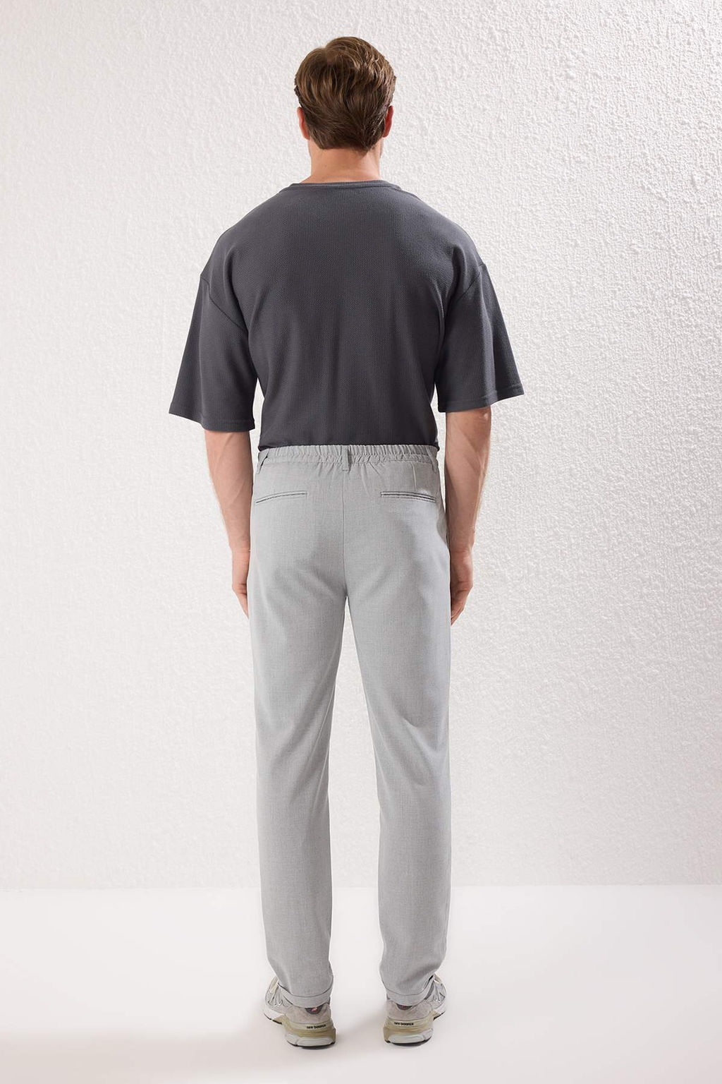 TRENDYOL MAN Siyah Italyan Kesim Pileli Klasik Duble Paca Kumas Pantolon TMNSS24PL00022 - Trendyolmilla фото 5
