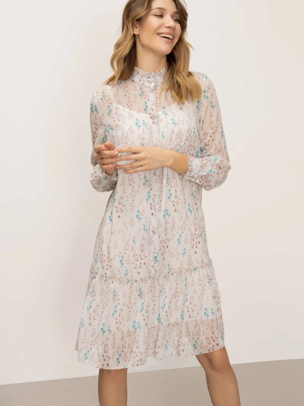 Платье а-силуэта PL1216/field - Emka фото 2