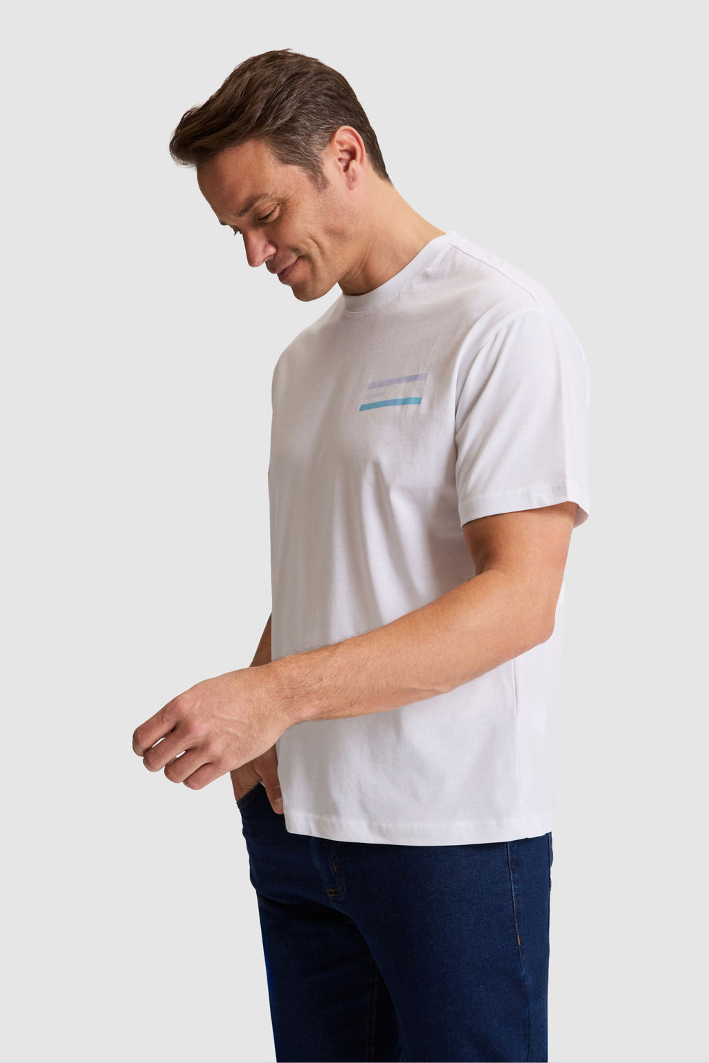 Erkek Beyaz Comfort Fit Bisiklet Yaka Ti__rt - U.s. polo assn фото 3