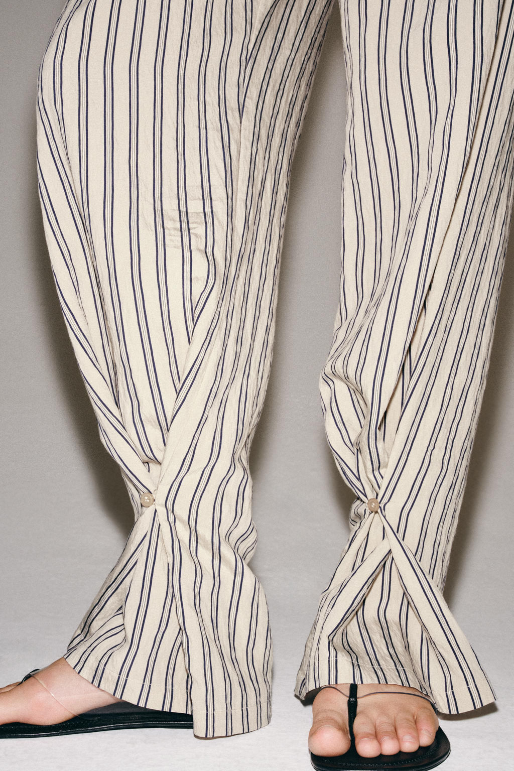 PANTAL?N RECTO RAYAS ZW COLLECTION / Gris